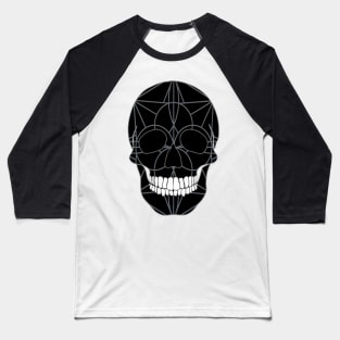 Skull and Mandala Baseball T-Shirt